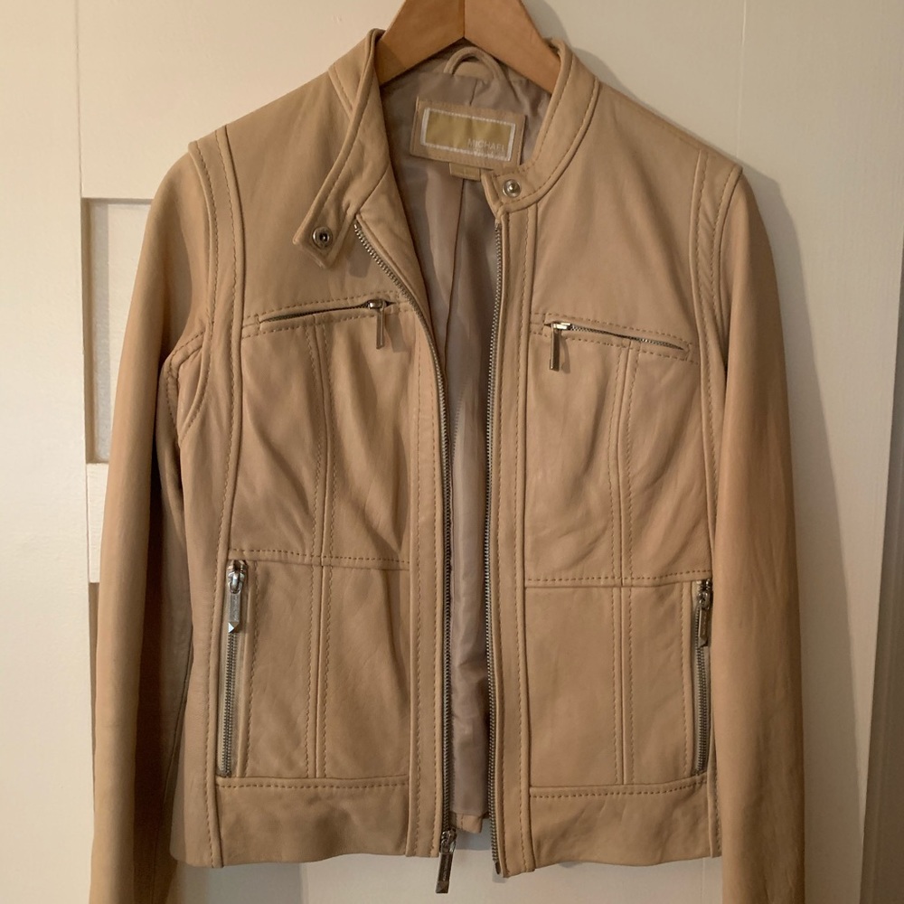 Michael Kors leather jacket small